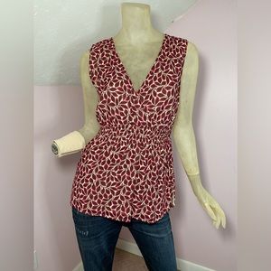 Eddie Bauer Sleeveless Wrap Style Top